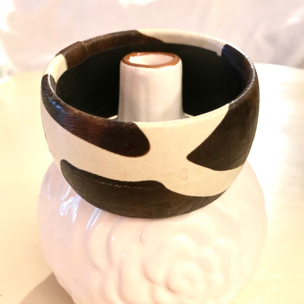 Stylish Brown And Cream Bangle